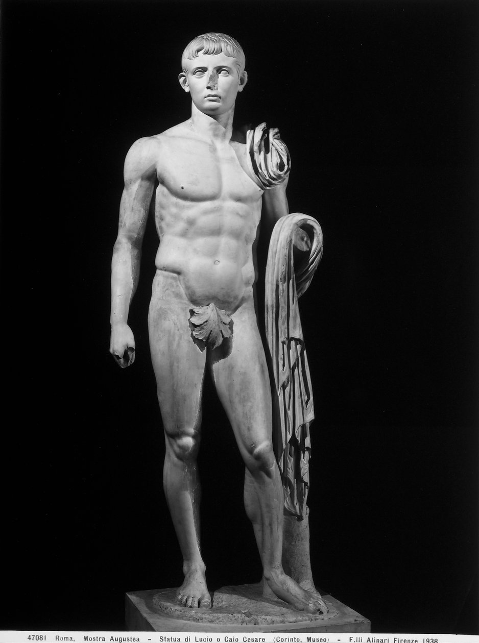 Erkek çıplak (Lucius veya Caius Caesar) (mermer) by Roman Roman