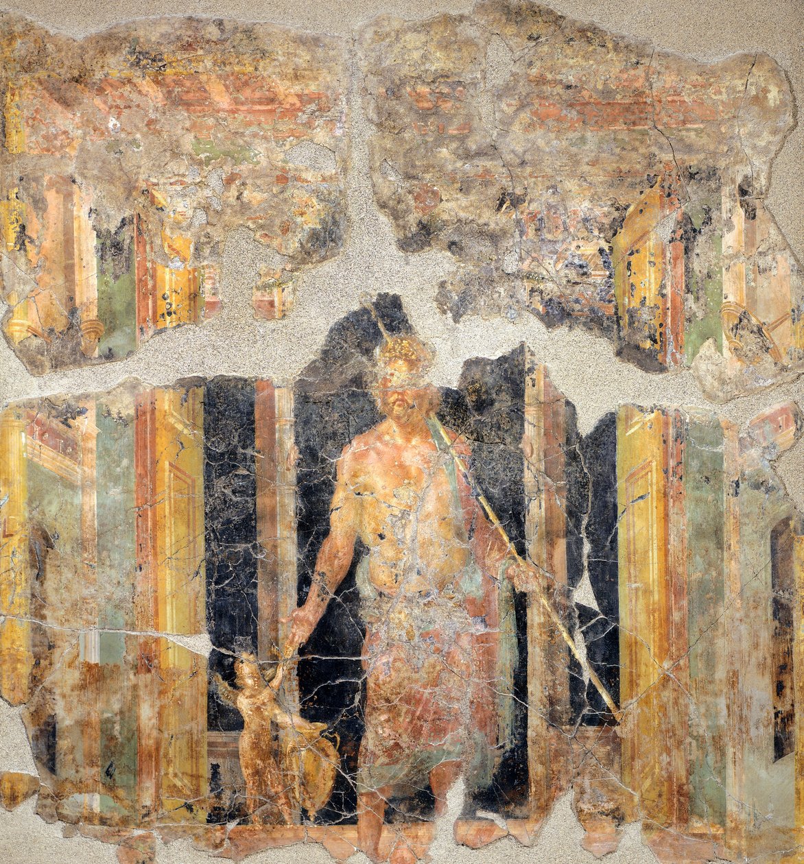 Jüpiter'i tasvir eden Dördüncü Pompeian Stili tablosu by Roman Roman