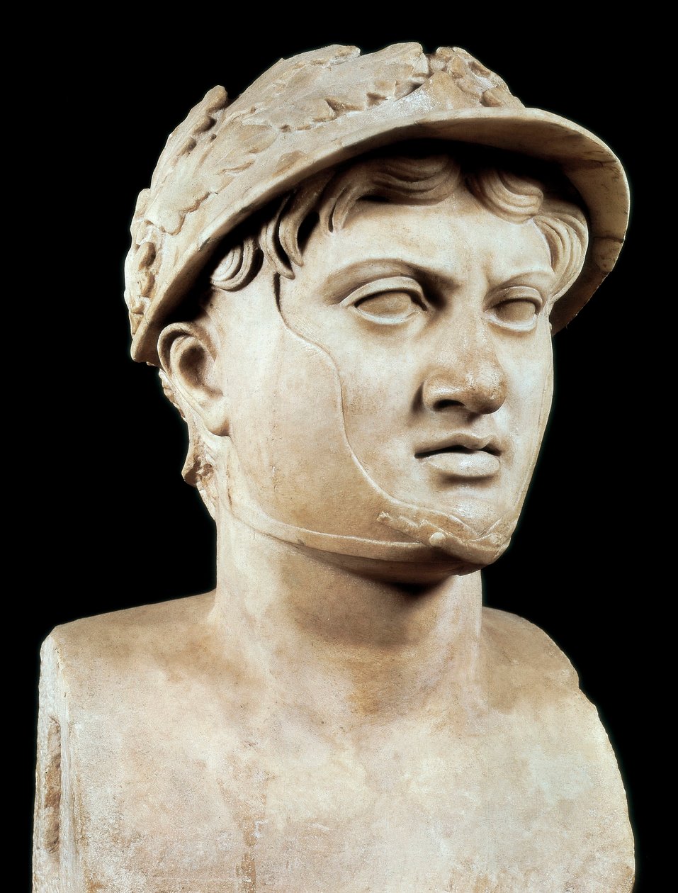 Roma Sanatı: 1. Pyrrhus büstü (MÖ 319-272) (mermer) by Roman Roman