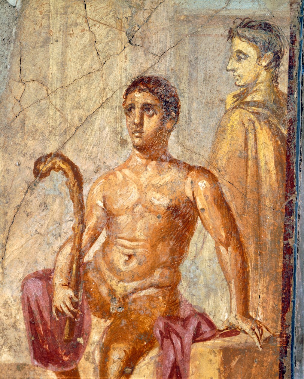 Selene ve Endymion, Yüzüncü Yıl Evi, Pompeii, Campania, Roma Medeniyeti'nden fresk by Roman Roman