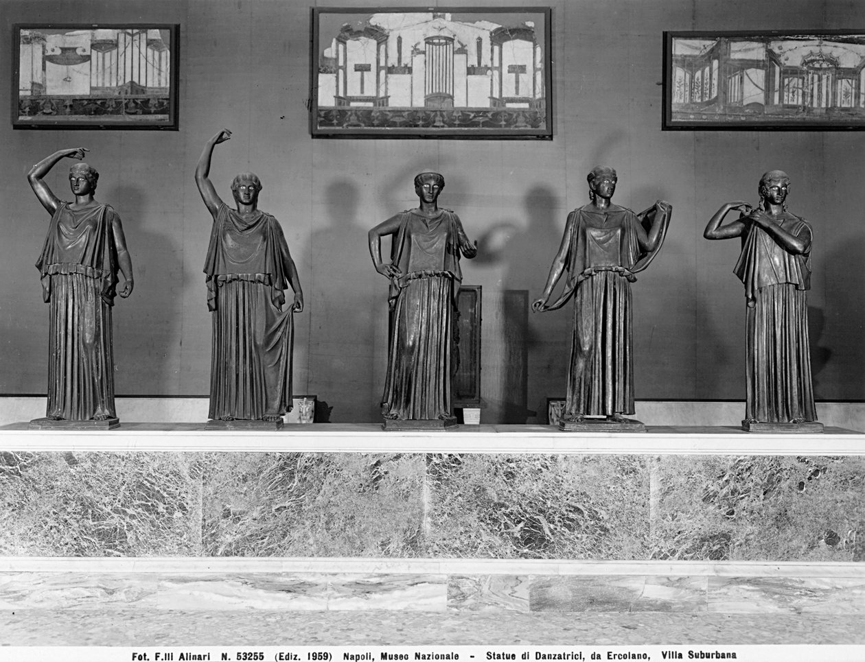 Dansçıların Heykelleri. Herculaneum