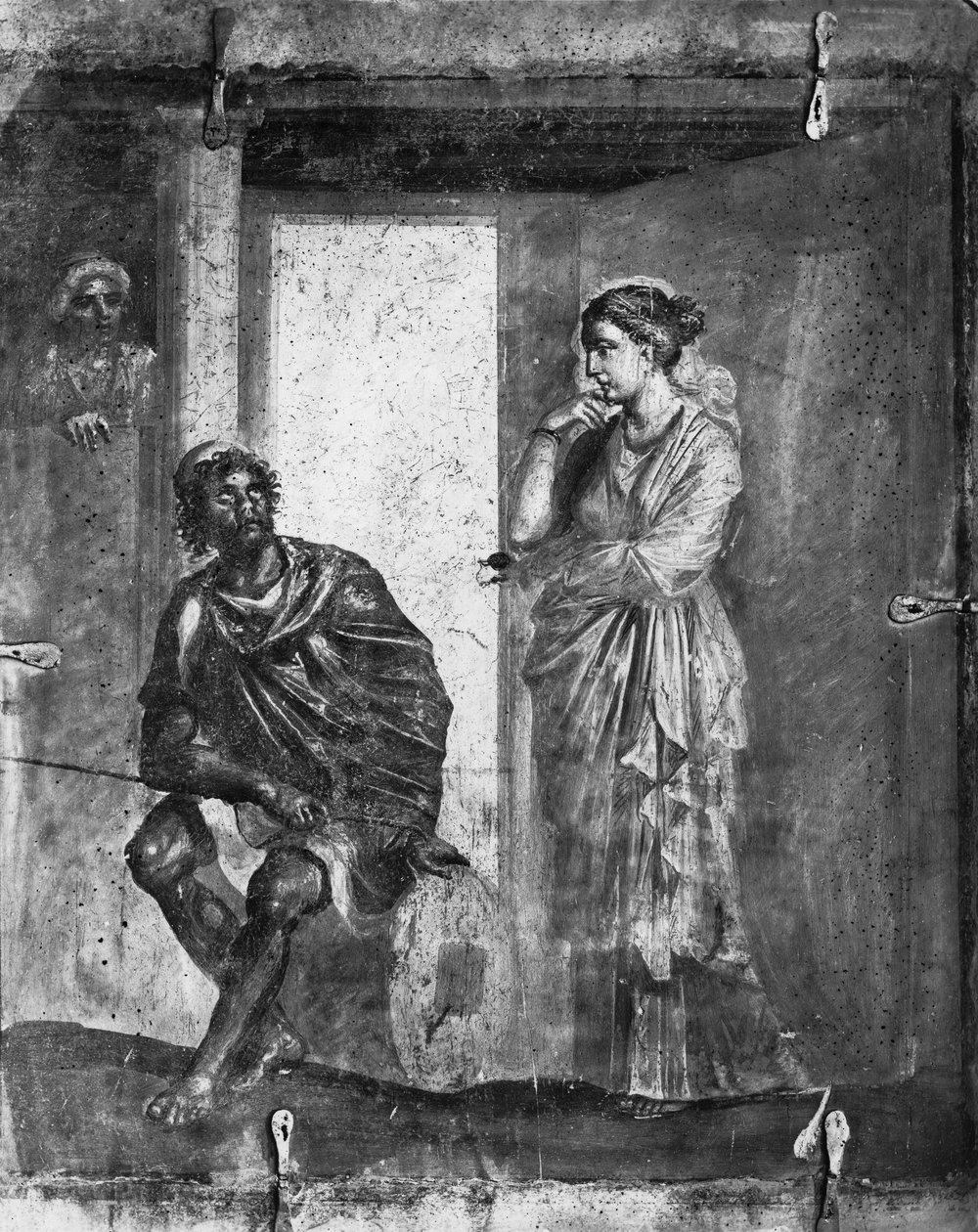 Ulysses ve Penelope, Macellum, Pompeii'den by Roman Roman