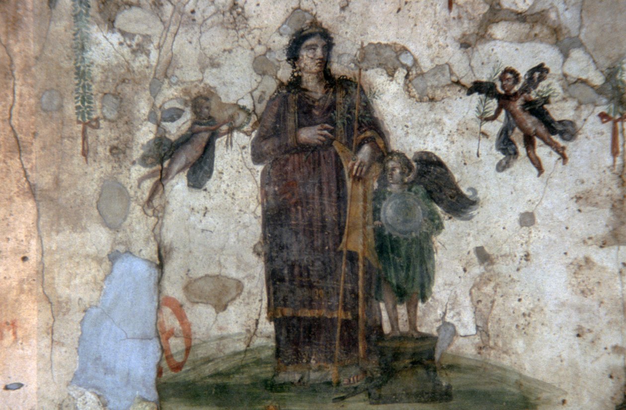 Venüs Pompeiana, Dört Tanrı Teberna'sından fresk, Via dell'Abbondanza, Pompeii (UNESCO Dünya Mirası Listesi) by Roman Roman