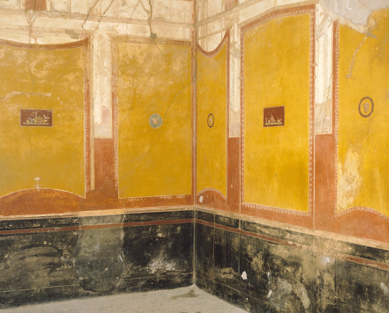 Vettii Evi, Pompeii, Campania, Roma Uygarlığı'nın duvar resimleri by Roman Roman