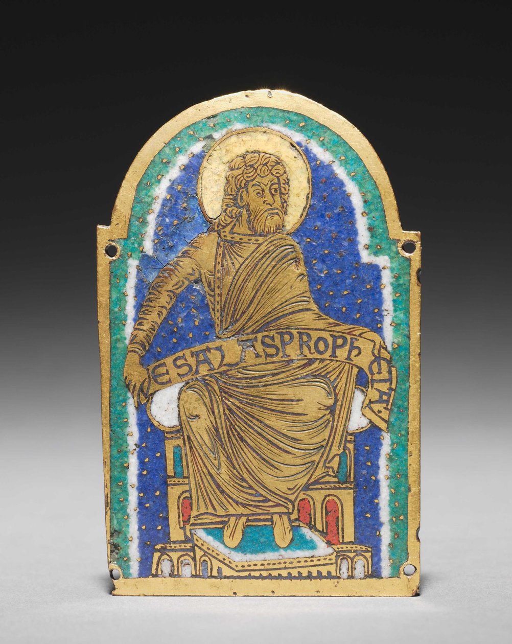 Plaket: Bir Anıt Türbesinden Oturan Peygamber: Esais by Romanesque