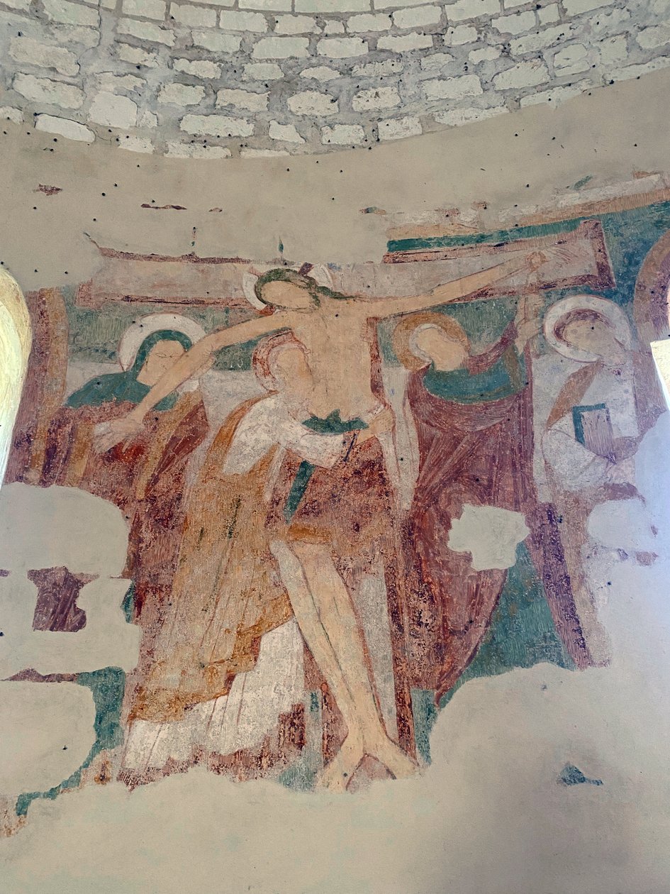 Croix, Saint-Jean du Liget şapeli, Touraine'den iniş by Romanesque
