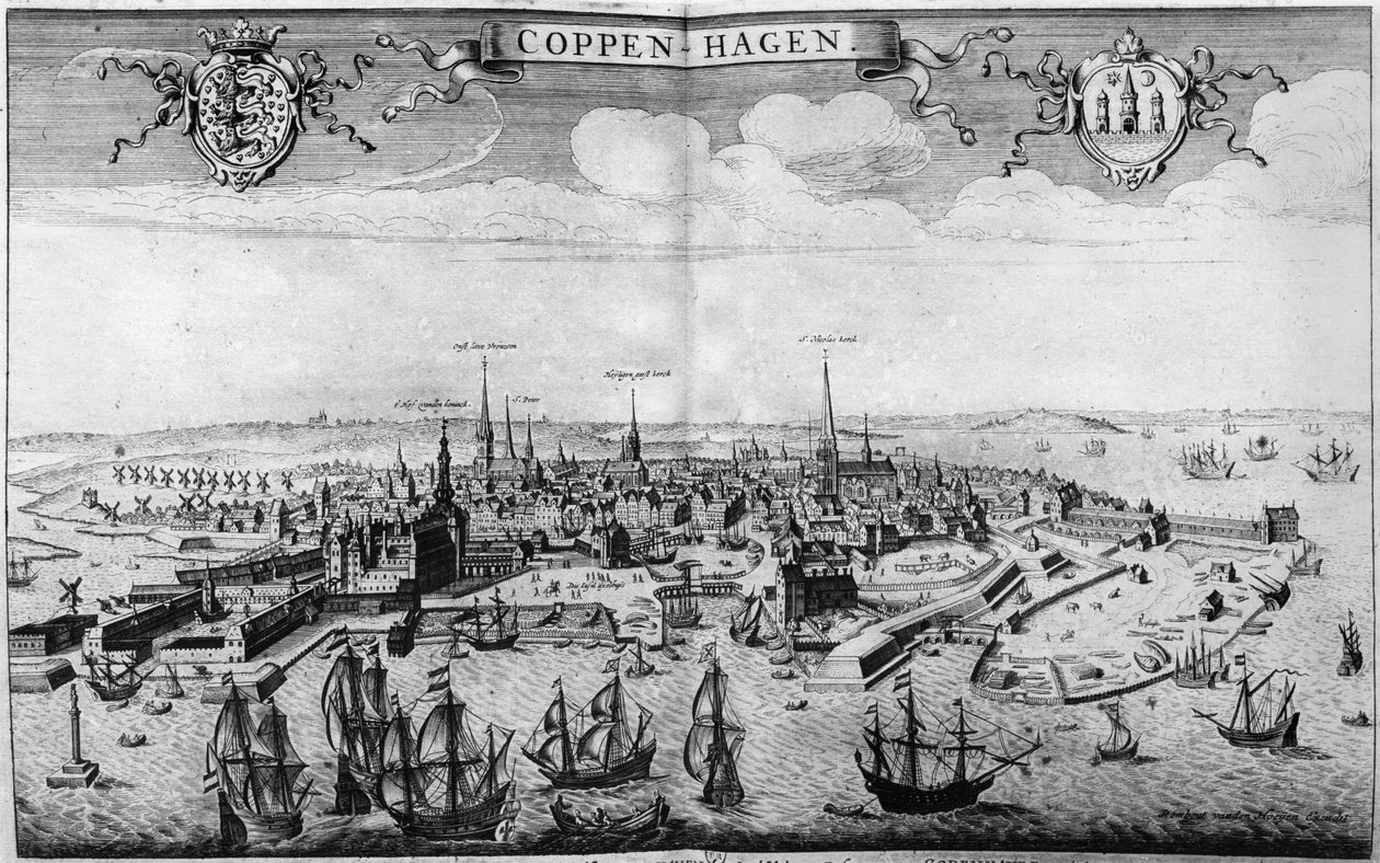 Kopenhag manzarası by Rombout Van den Hoeye