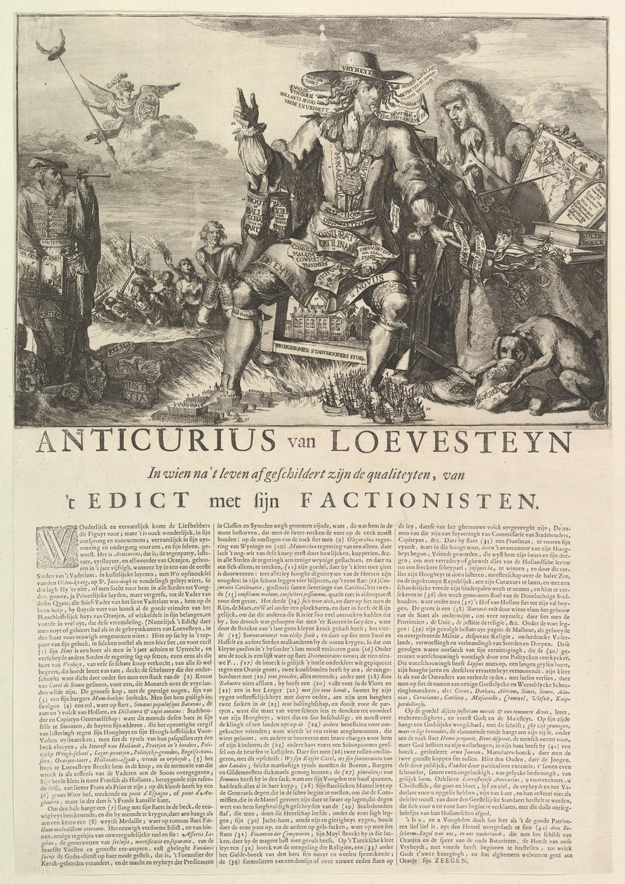 Anticurius van Loevesteyn.n.d. by Romeyn de Hooghe