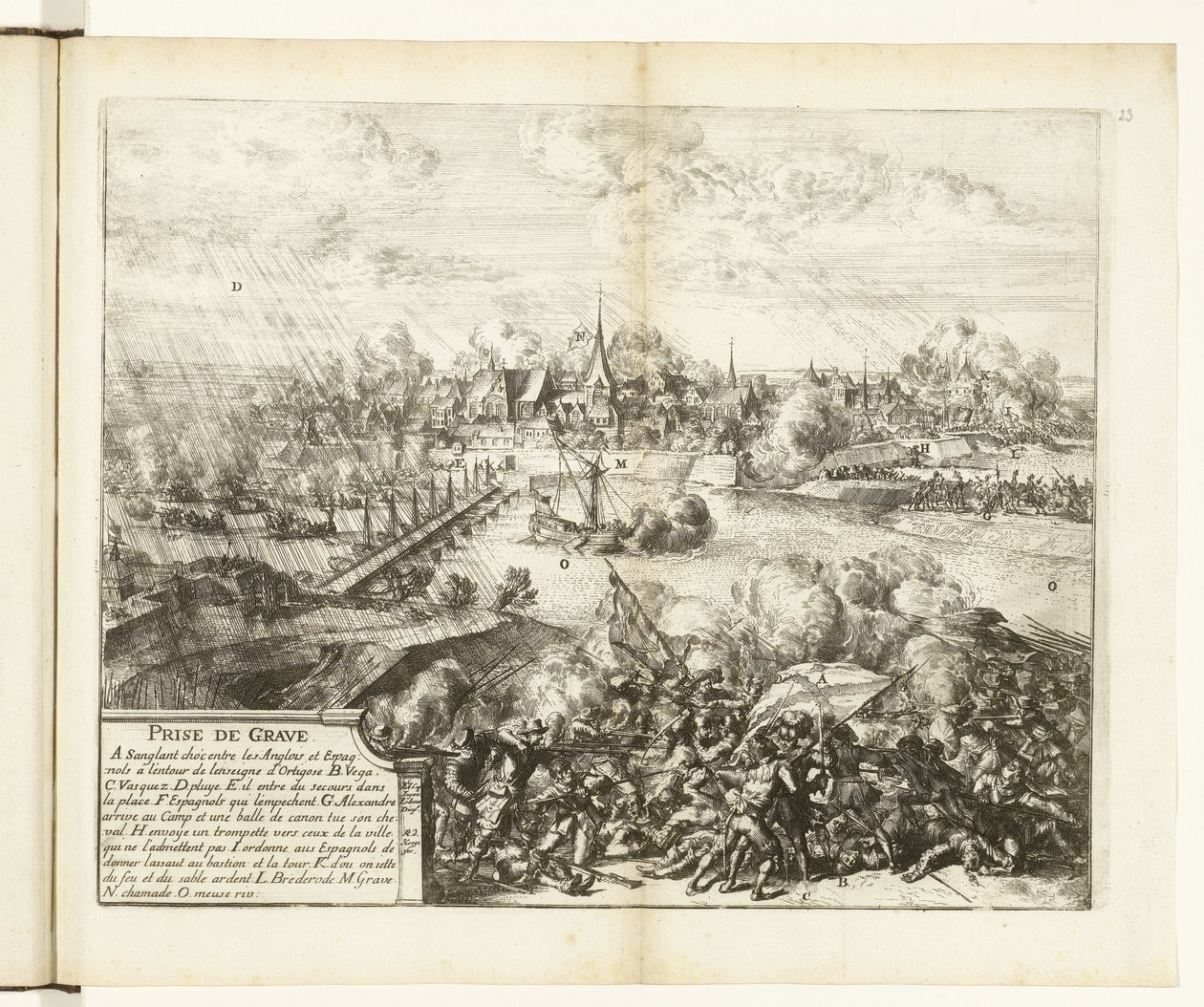 Beleg en inname van Grave, 1586 Kayıt (nesne üzerindeki başlık) Flanders Savaşları (dizi başlığı) by Romeyn de Hooghe