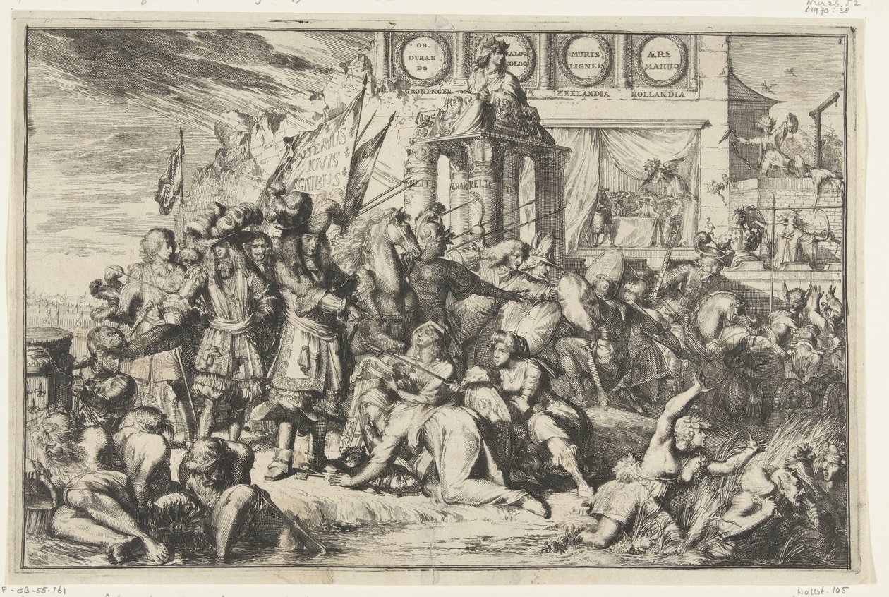 Fransız işgali ve Birliğin birliğinin bozulması by Romeyn de Hooghe