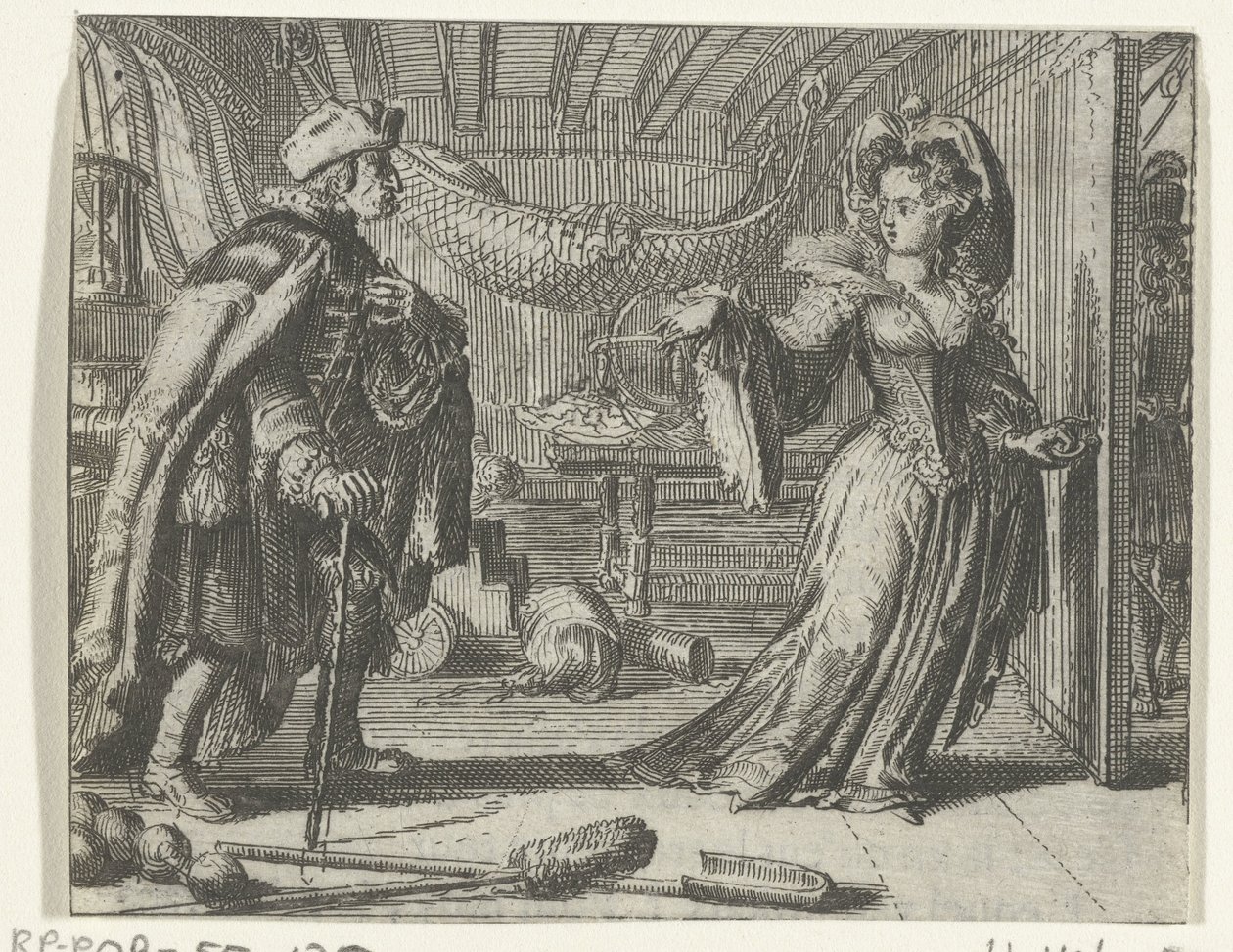 Illustratie voor Yaşlı adamların takvimi Masallar ve kısa öyküler van Fontaine by Romeyn de Hooghe