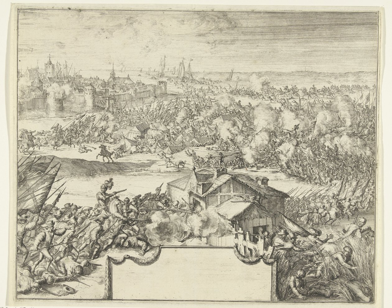 Steenbergen Savaşı, 1583 by Romeyn de Hooghe