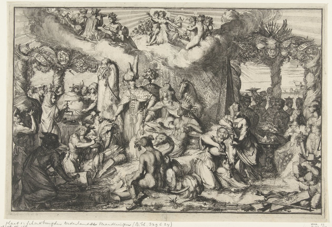 halklar arasında barış zamanı by Romeyn de Hooghe
