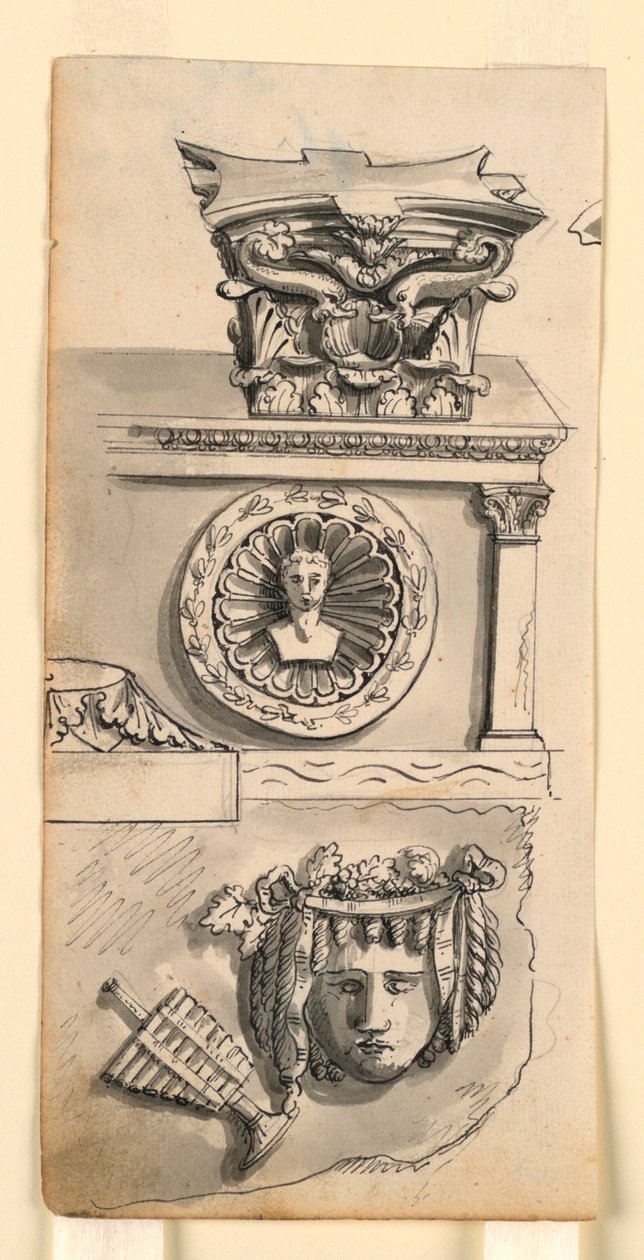 Bir Başkent, Lahit ve Rölyef İçin Tasarımlar by Romolo Achille Liverani