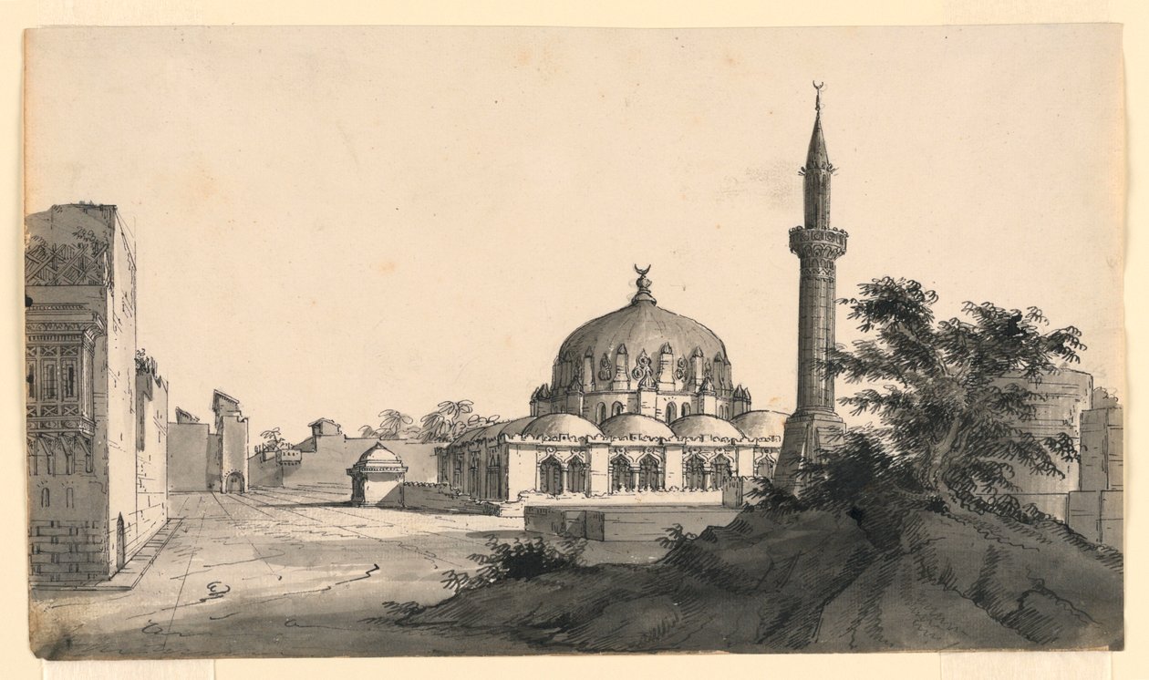 Sahne Tasarımı, Meydanda Cami by Romolo Achille Liverani