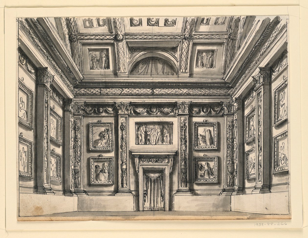Sahne Tasarımı, Saray İçi by Romolo Achille Liverani