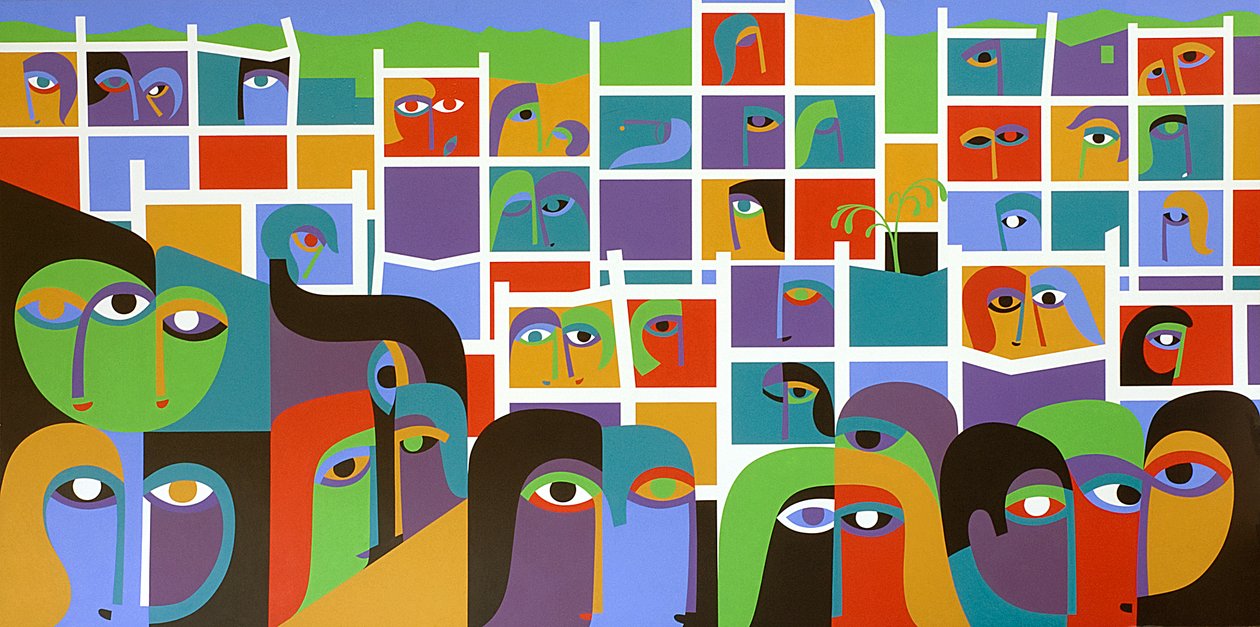 Issızlık ve Yenilenme, 1987 (gemide akrilik) by Ron Waddams