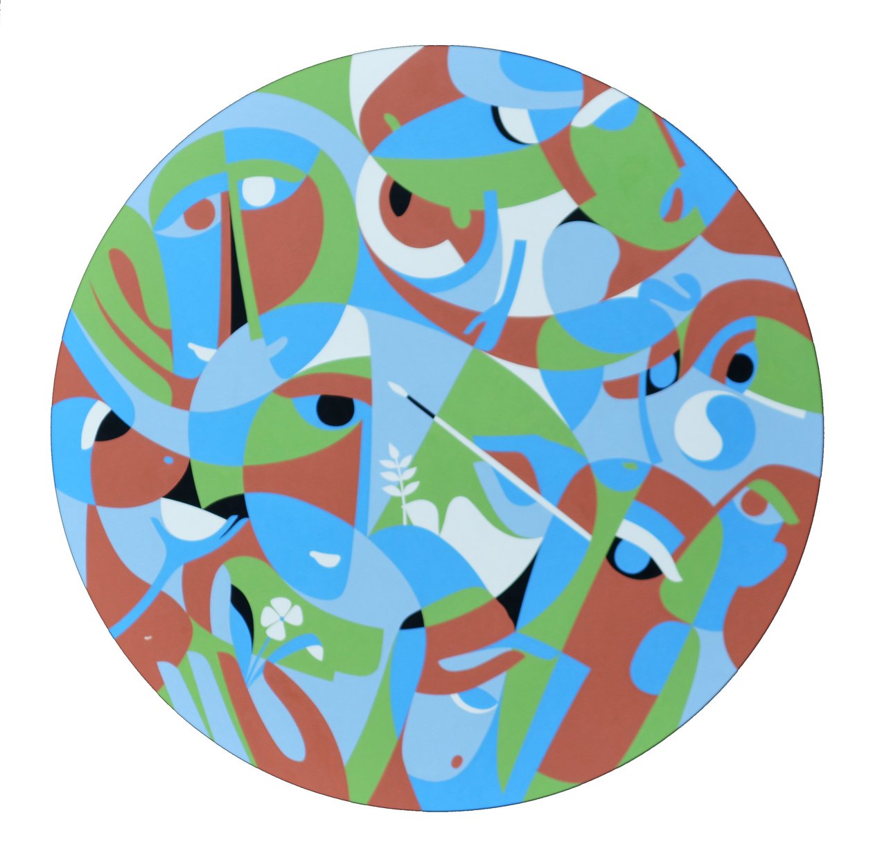 Deneyimsel, 2001 (gemide akrilik) by Ron Waddams