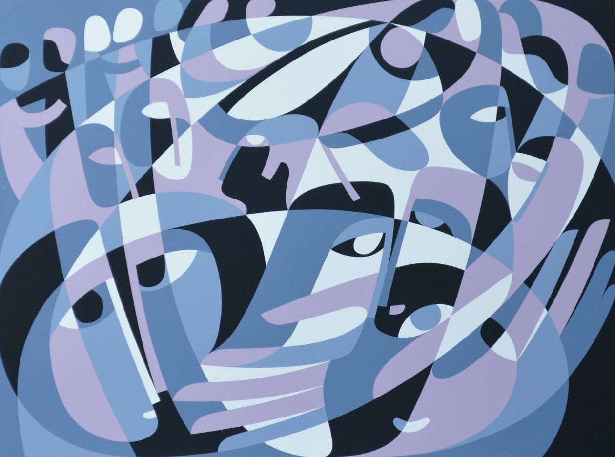 Aşk Köprüsü Ölümü, 1991 (gemide akrilik) by Ron Waddams