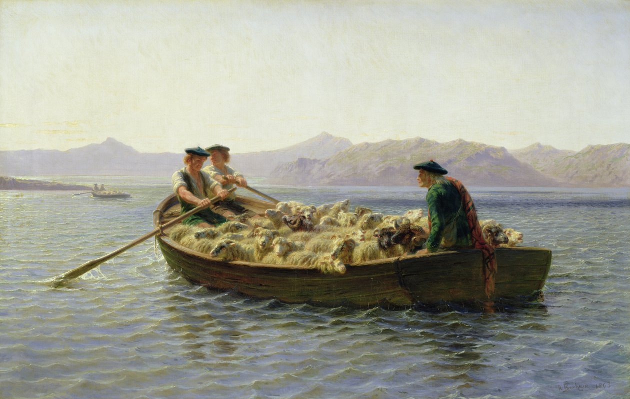 Kürekli Tekne, 1863 by Rosa Bonheur