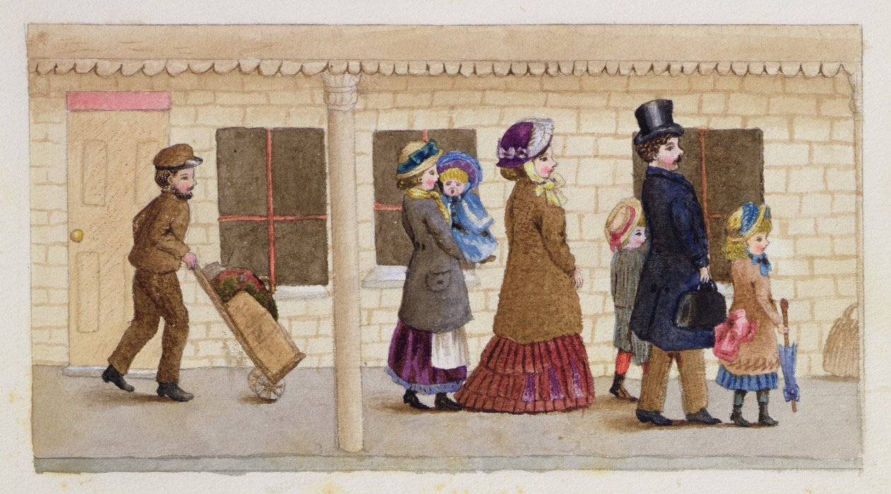 İstasyon Platformunda, Addiscombe, 1883 by Rosa Clementina Petherick