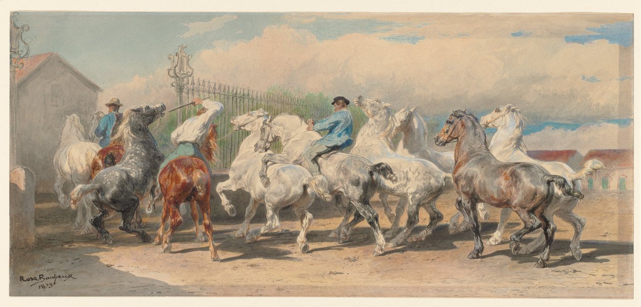 At Fuarından Dönüş by Rosa Bonheur