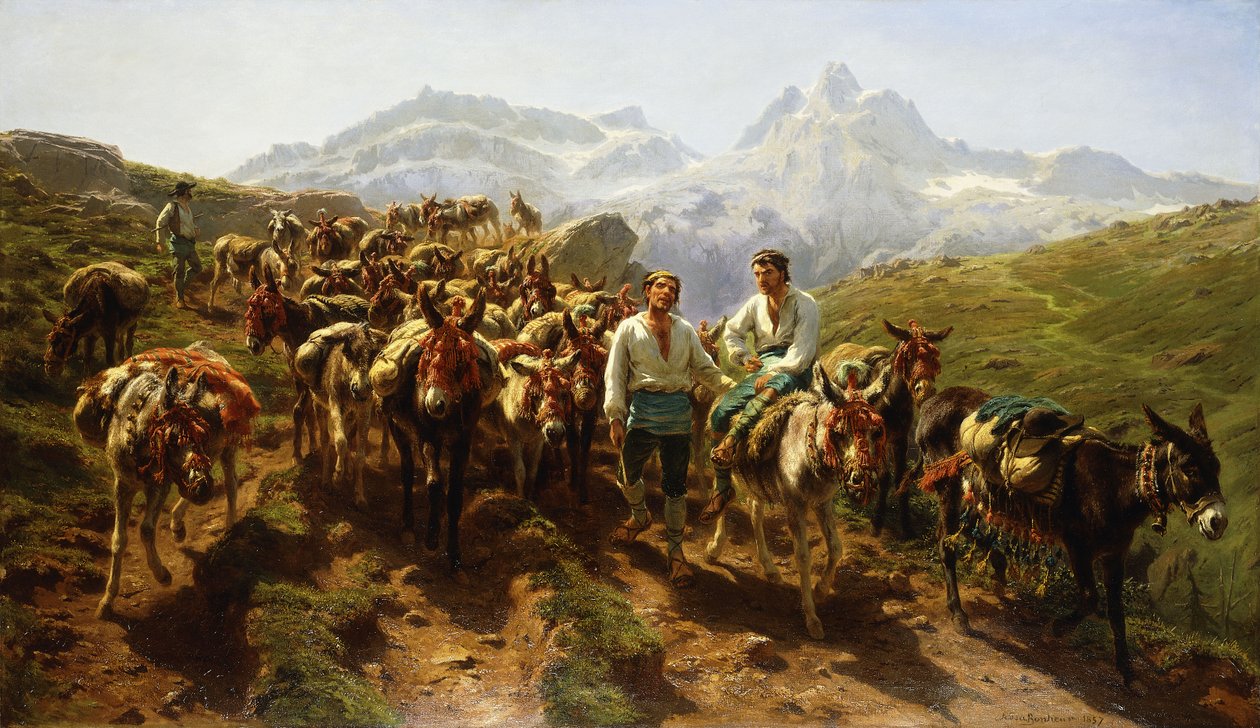 Pireneleri Geçen İspanyol Katırcılar, 1857 by Rosa Bonheur