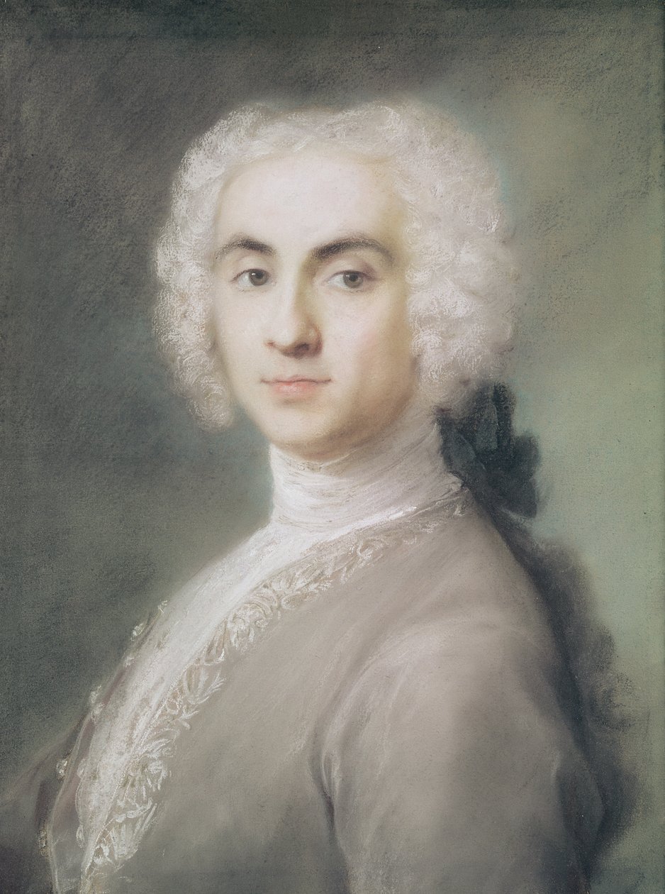 Bir Adamın Portresi (kağıt üzerinde pastel) by Rosalba Giovanna Carriera