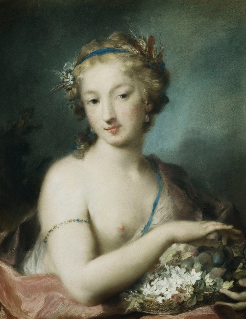 Flora, Yarım Boy, Holding Erik, by Rosalba Giovanna Carriera