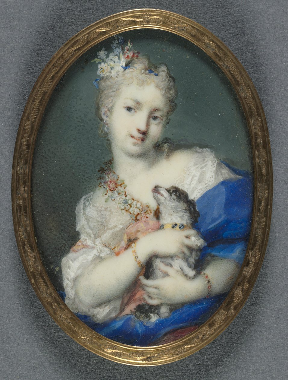Köpekli Kadın, 1710-1720. by Rosalba Giovanna Carriera