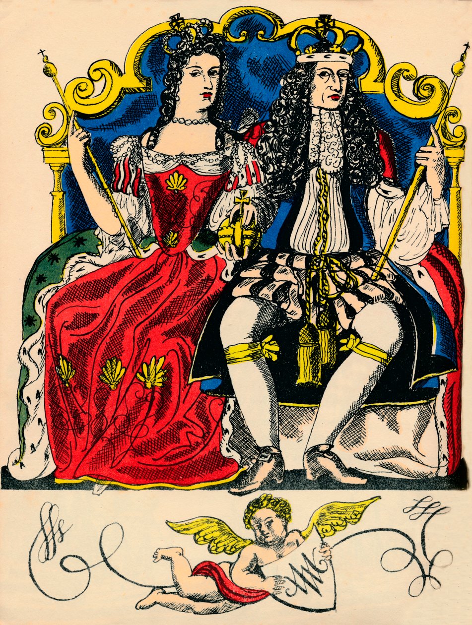 William III ve Mary II, Büyük Britanya ve İrlanda Kralı ve Kraliçesi, 1688, 1932 by Rosalind Thornycroft