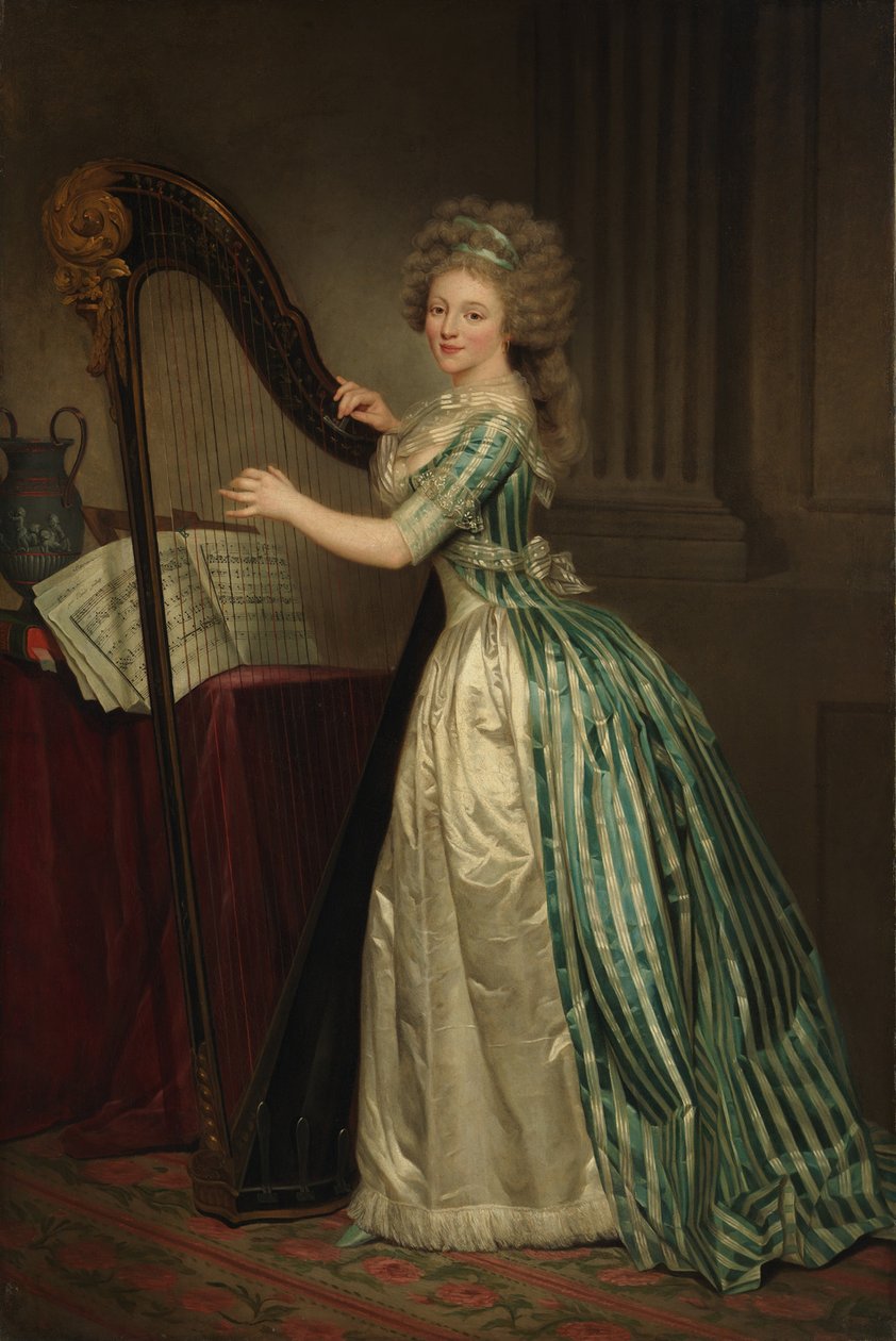 Arplı Otoportre, 1791 by Rose Adelaide Ducreux