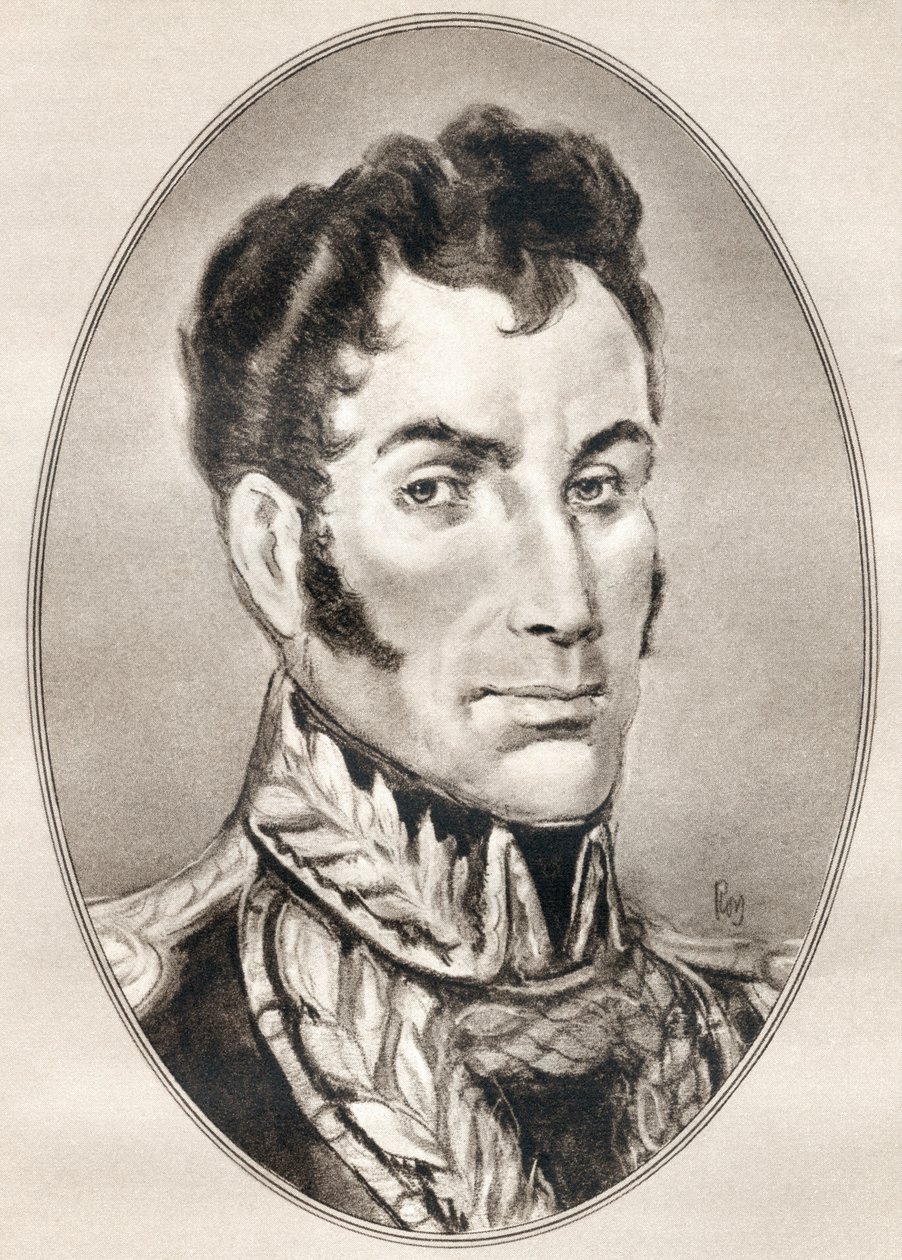 Ünlü Adamların Yaşayan Biyografilerinden Simon Jose Antonio de la Santusima Trinidad Bolivar Palacios Ponte y Blanco. by Ross Gordon