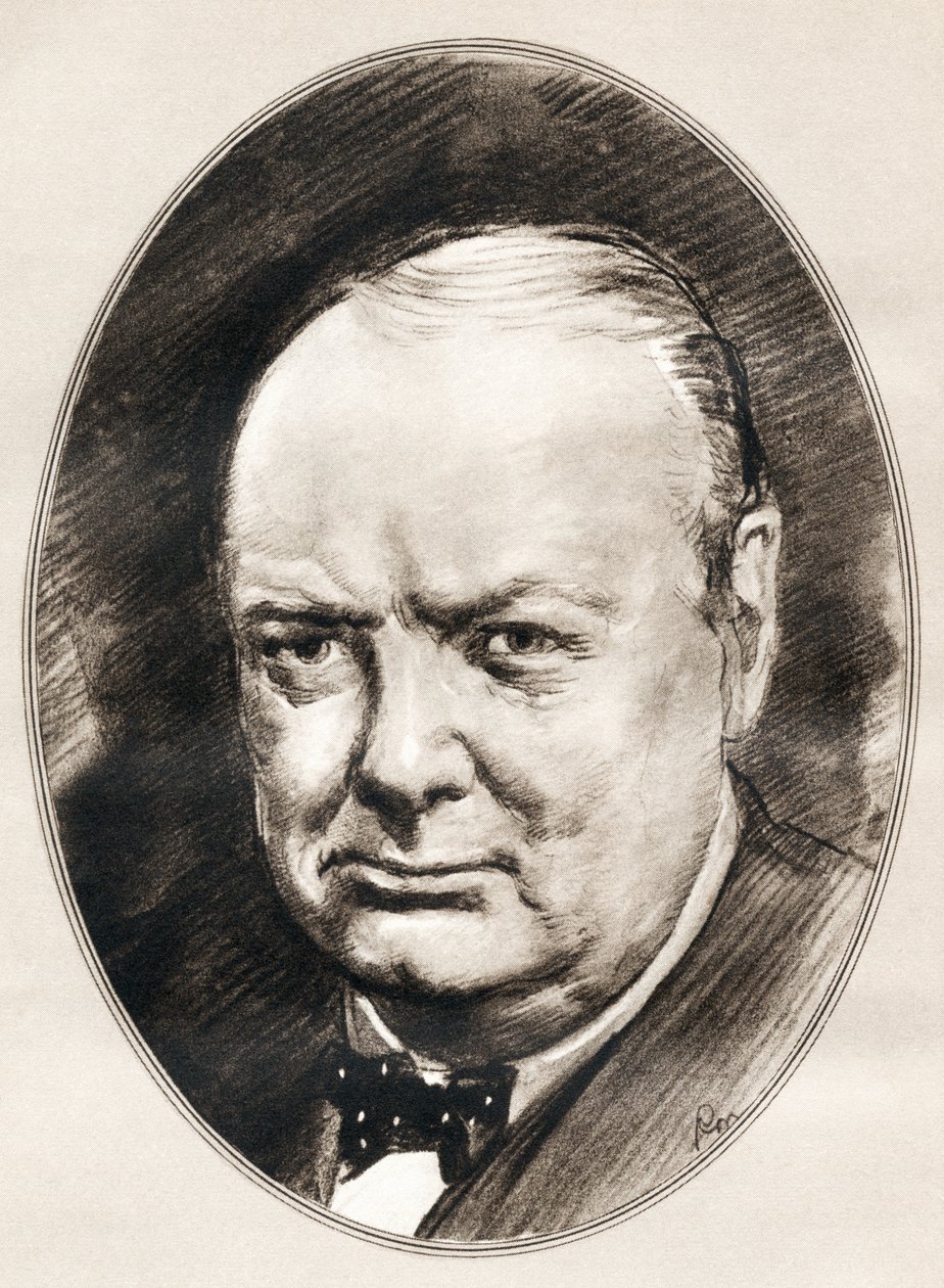 Ünlü Adamların Yaşayan Biyografilerinden Sir Winston Leonard Spencer-Churchill. by Ross Gordon
