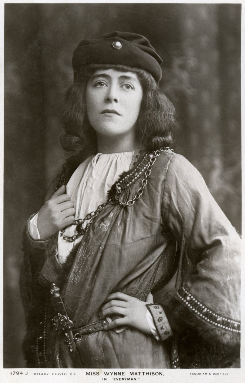 Edith Wynne Matthison, İngiliz aktris, c1907. by Rotary Photo