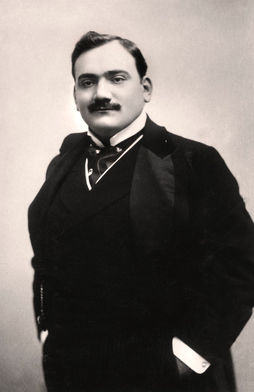 Enrico Caruso 1873-1921, İtalyan tenor, 1907. by Rotary Photo