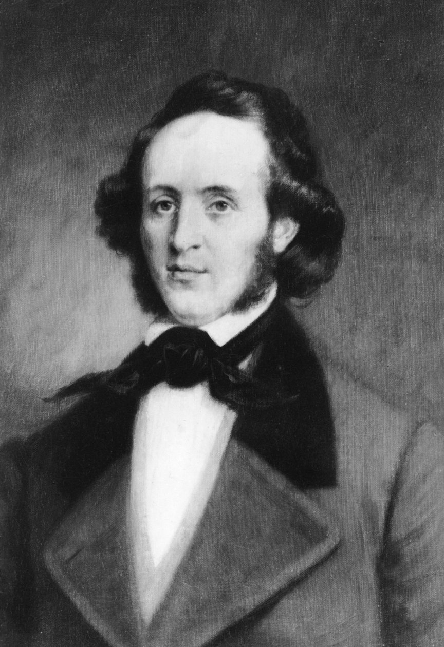 Felix Mendelssohn 1809-1847, Alman besteci, 1907. by Rotary Photo