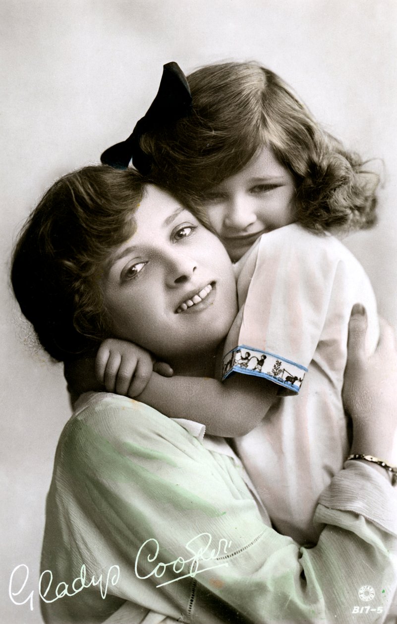 Gladys Cooper 1888-1971, İngiliz aktris, 20. yüzyılın başlarında. by Rotary Photo