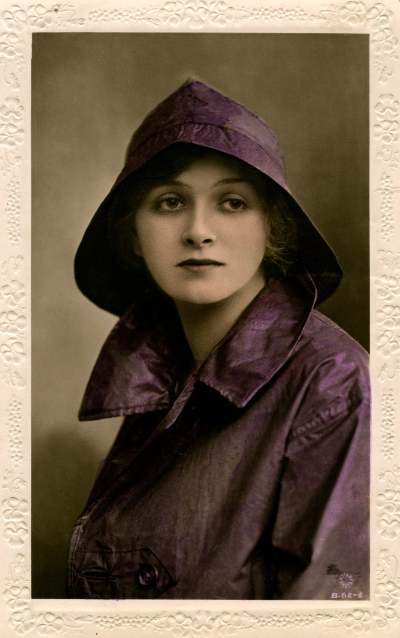 Gladys Cooper 1888-1971, İngiliz aktris, 20. yüzyılın başlarında. by Rotary Photo