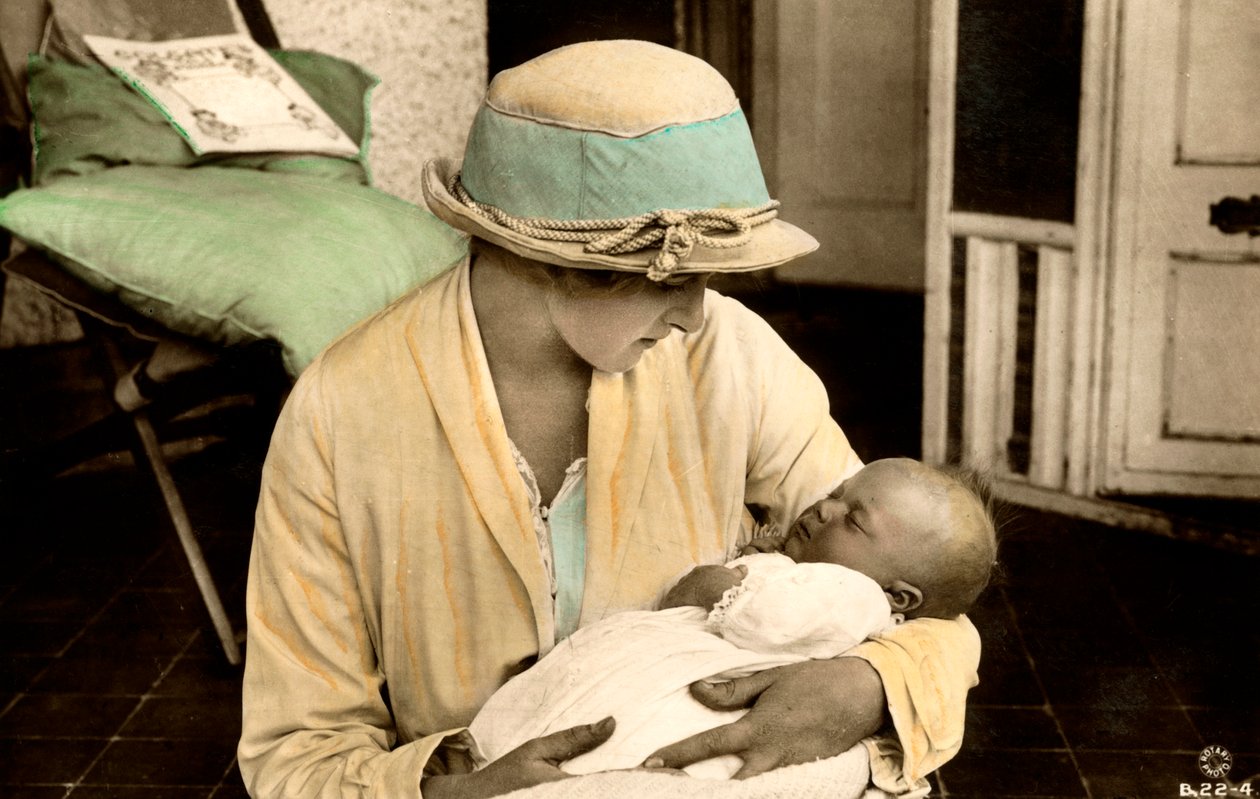 Gladys Cooper 1888-1971, İngiliz aktris, 20. yüzyılın başlarında. by Rotary Photo