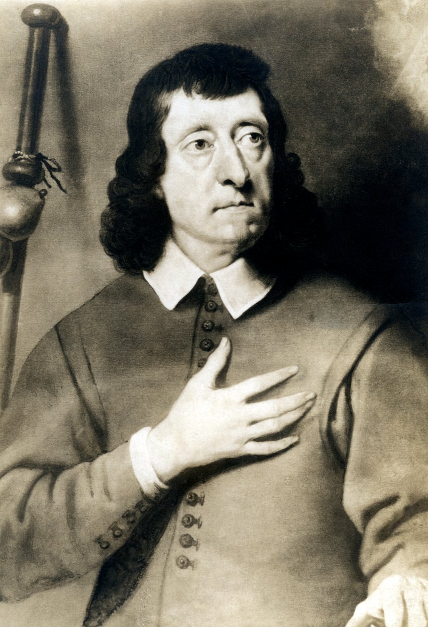 John Milton 1608-1674, İngiliz şair, 20. yüzyılın başlarında. by Rotary Photo