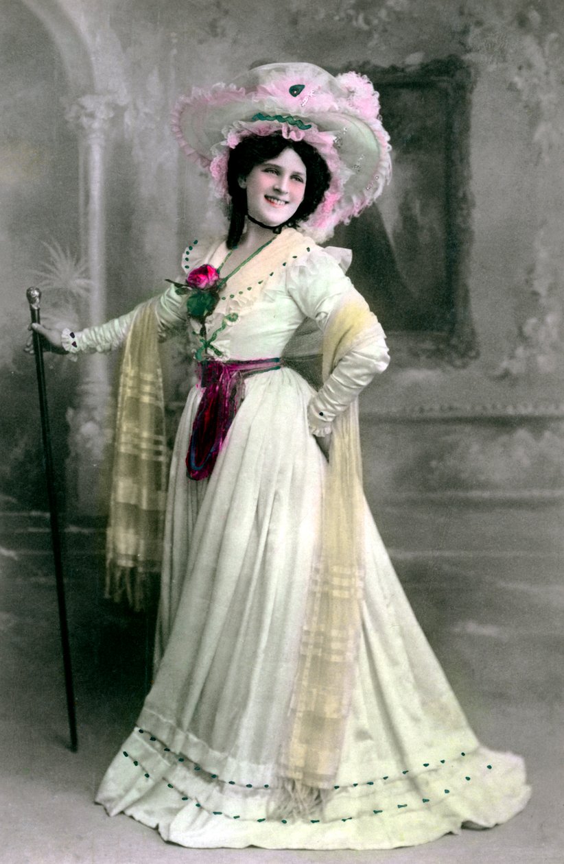 Zena Dare 1887-1975, İngiliz aktris, 1906. by Rotary Photo