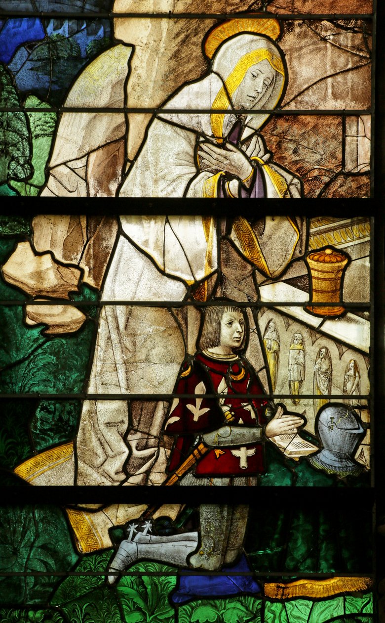 St Mary Magdalene ve bağışçı Jean le Picart de Radeval