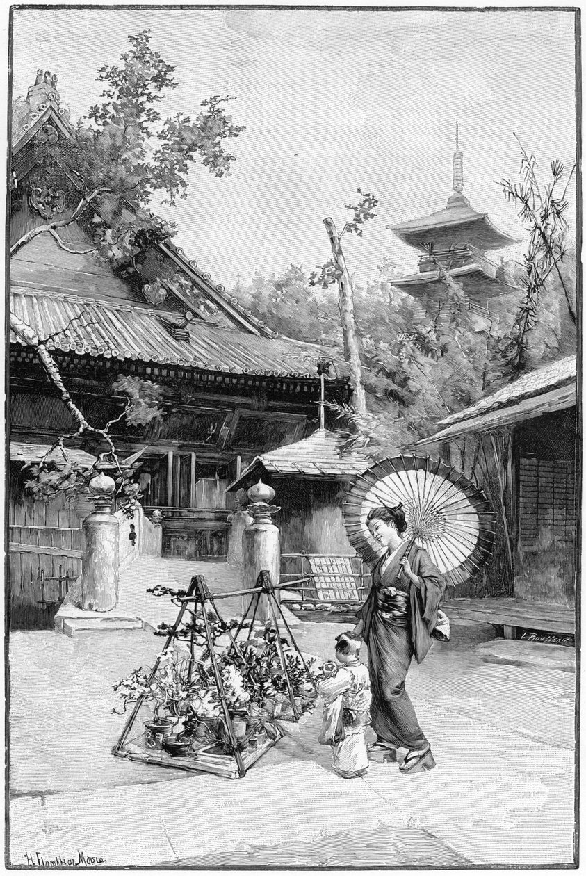 Tokyo Bahçesinde. by Rousseau