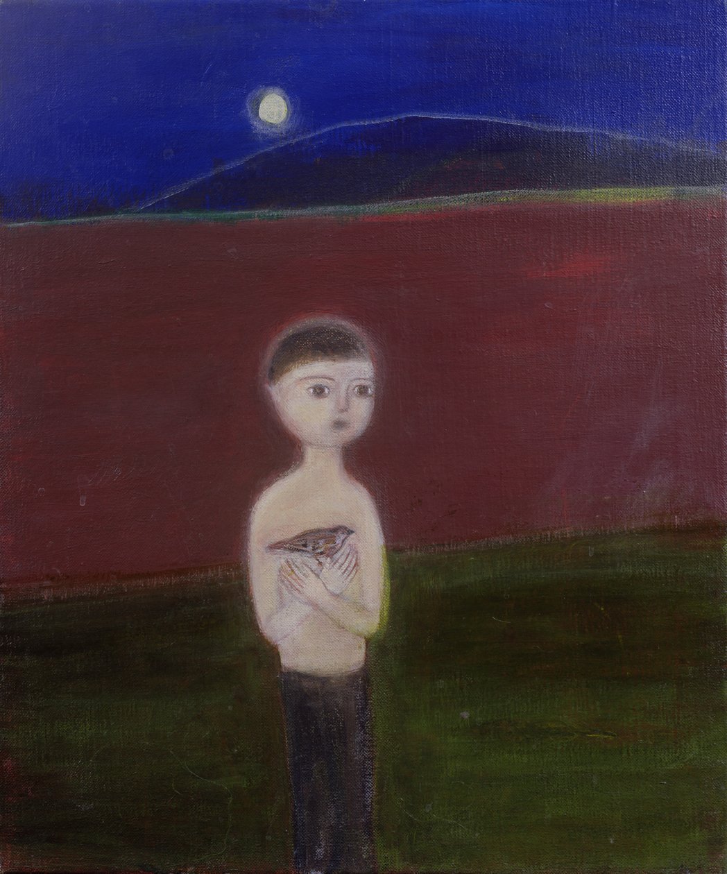 Ay Işığındaki Çocuk, 2002 tuval üzerine akrilik) by Roya Salari
