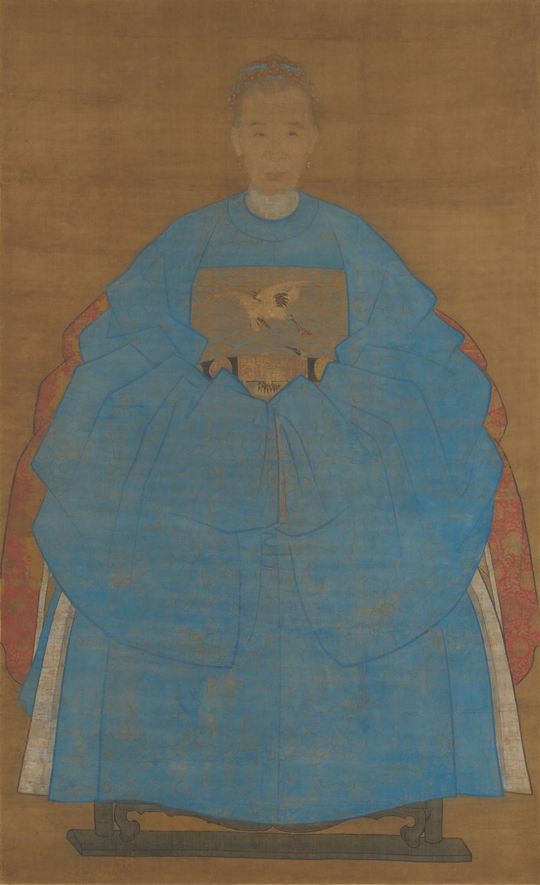 Yaşlı Bir Kadının Portresi, tarihli xinyou 1561 veya 1621. by Ruan Zude