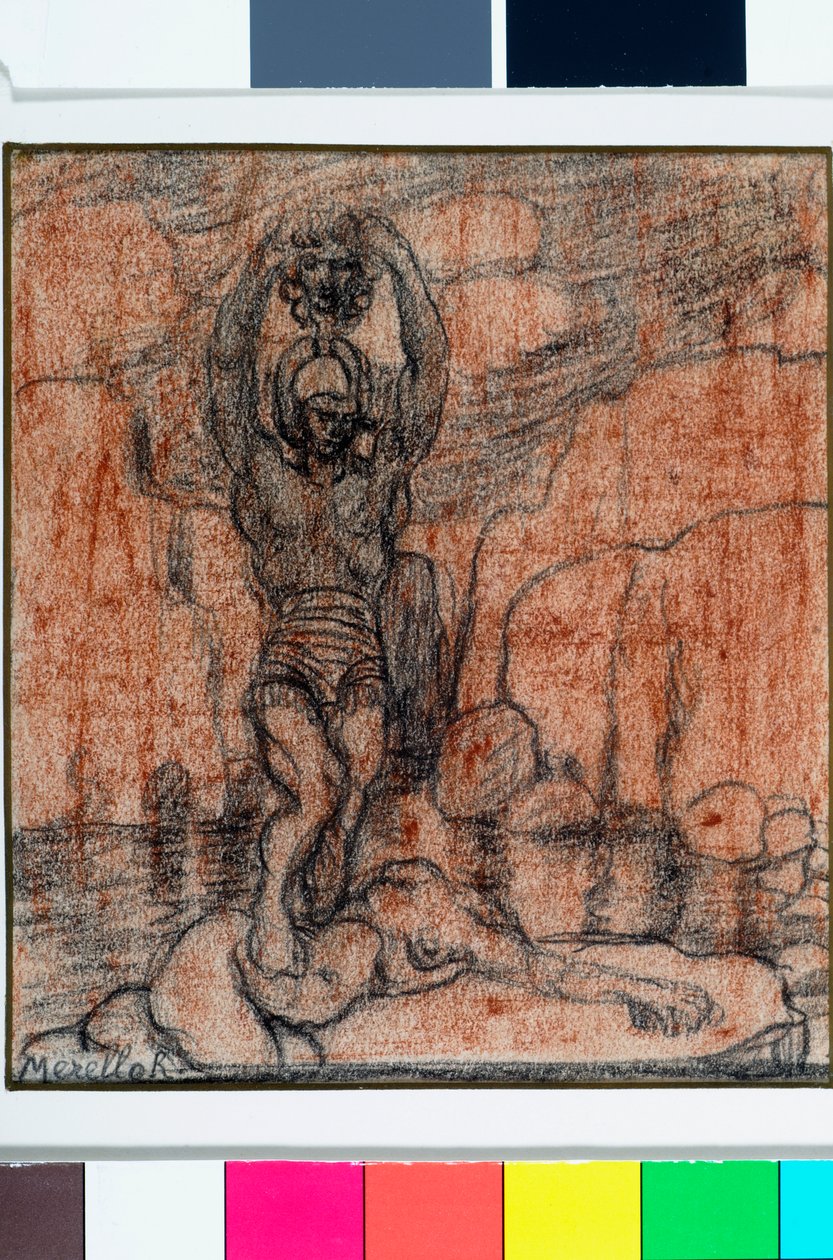 Medusa başı ile Perseus, c.1915-19 by Rubaldo Merello