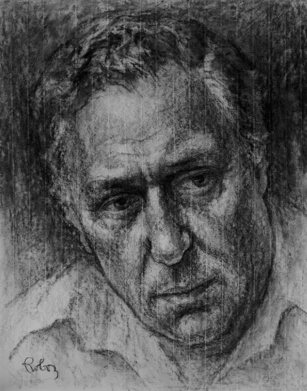 Kömürde Zsuzsi Roboz tarafından Freddie Forsyth portresi by Rudolf Eichstaedt