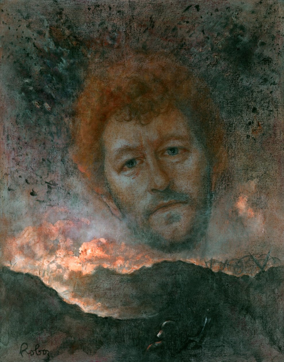Sebastian Faulks portresi Zsuzsi Roboz tarafından pastel c by Rudolf Eichstaedt