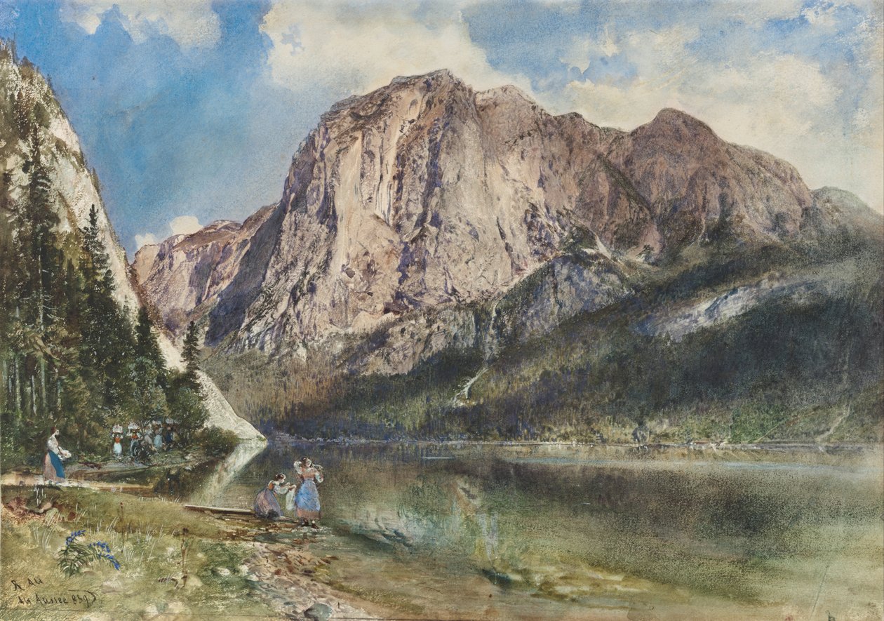 Altaussee Gölü ve Trissel Dağı